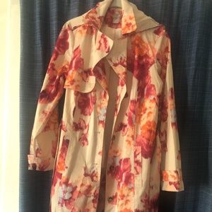 Rain Trench IKAT Hooded Coat